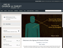 Tablet Screenshot of hwy65churchofchrist.org
